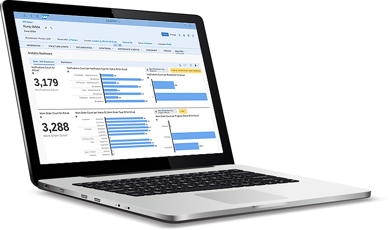 SAP Intelligent Asset Management: Die passende Lösung für prädiktive Wartung Nutzeroberfläche von SAP Intelligent Asset Management