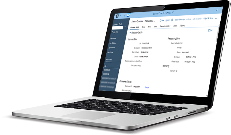 Die optimale Basis für Ihre Service-Landschaft Nutzeroberfläche von SAP S/4HANA Service